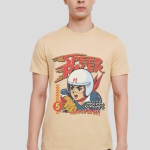 Street Racer Beige Regular Fit T-Shirt Men