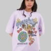 Peaceful Angel Lavender Baggy Fit T-Shirt Women