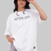 After Life White Baggy Fit T-Shirt Women