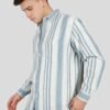 Blue Striped Textured Shirt