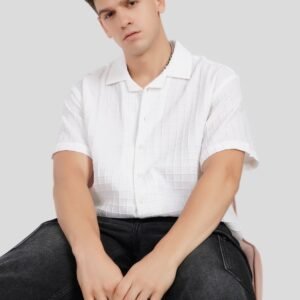 White Textured Shirt