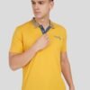 Yellow Contrast Collar Polo T-Shirt
