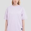 Solid Lilac Half Sleeves T-Shirt For Women Oversized Fit