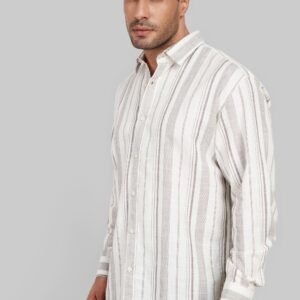 Light Brown Striped Shirt
