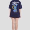 Street Culture Navy Blue Printed T-Shirt
