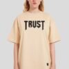 Trust Beige Oversized Fit T-Shirt Women