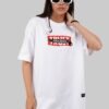 Trust No One White Oversized Fit T-Shirt Women