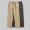 Pack of 2 Men's joggers combo - Ash grey/ Beige