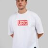 Logo White Baggy Fit T-Shirt Men