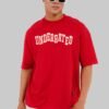 Typo 32 Red Baggy Fit T-Shirt Men