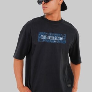 World Paradise Time Black Baggy Fit T-Shirt Men