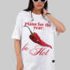Chilli Mood White Oversized T-shirt Women
