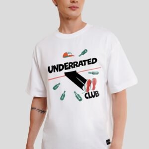 Got Wasted White Oversized Fit T-Shirt Men