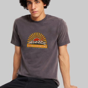 Showtime Grey Acid Washed T-Shirt Men
