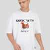 Going Nuts White Baggy T-shirt Men