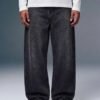 Faded Black Men's Baggy Jeans