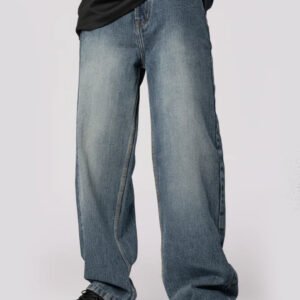 Vintage Blue Men's Baggy Fit Jeans