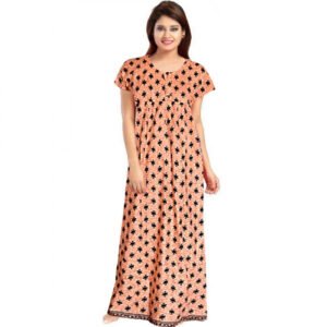 Classy Cotton Printed Maxi Nighty