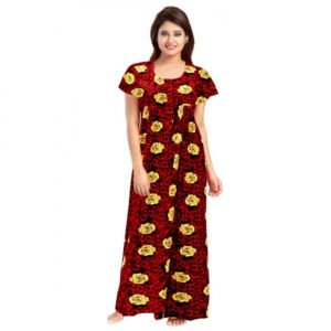 Classy Cotton Printed Maxi Nighty