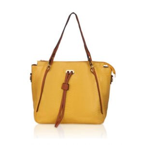 Graceful Women's Faux Leather Textured?Tote Bag