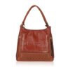 Attractive Women's Faux Leather Textured?Tote Bag