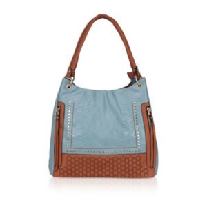Attractive Women's Faux Leather Textured?Tote Bag