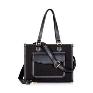 Elegant Women's Canvas Medium Top handle Satchel Zipper Handbag