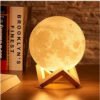 Fancy Plastic 3D Moon Night Lamp