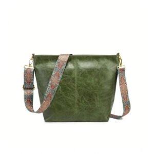 Jaunty Women's PU Leather Zipper Handbag