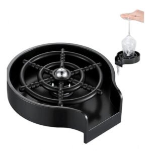 Steel Plastic Automatic Cup Rinser Bottle Cleaner Glass Rinser for Kitchen Sinks