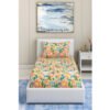 Magnificent Cotton Blend Floral Printed Single Bedsheet with 1 Pillow Cover