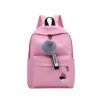 Modish Unisex PU Leather Solid Medium Zipper Backpack