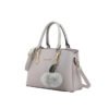 Snazzy Women's PU Leather Solid Shoulder Zipper Handbag