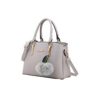 Snazzy Women's PU Leather Solid Shoulder Zipper Handbag