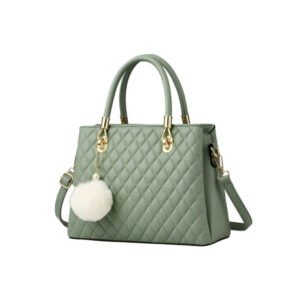 Snazzy Women's PU Leather Solid Shoulder Zipper Handbag
