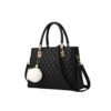Snazzy Women's PU Leather Solid Shoulder Zipper Handbag