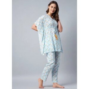 Marvellous Women's Rayon Floral Kaftan Sleeve Kaftan Sets