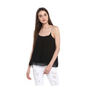 Lovely Women's Polyester Embellished Shoulder Straps Top