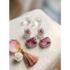 Wonderful Women's Brass Silver Plated Drop Earrings