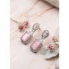 Wonderful Women's Brass Silver Plated Drop Earrings