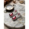 Wonderful Women's Brass Silver Plated Drop Earrings