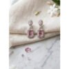 Wonderful Women's Brass Silver Plated Drop Earrings