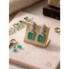 Wonderful Women's Brass Silver Plated Drop Earrings