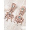 Adorable Women's Brass Silver Plated Drop Earrings