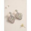Attractive Women's Brass Silver Plated Drop Earrings