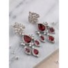 Beautiful Women's Brass Silver Plated Drop Earrings