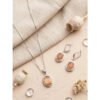 Classy Women's Brass Silver Plated Pendant Set