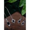 Beautiful Women's Brass Silver Plated Pendant Set
