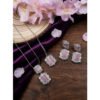 Stylish Women's Brass Silver Plated Pendant Set