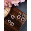 Stylish Women's Brass Silver Plated Pendant Set
